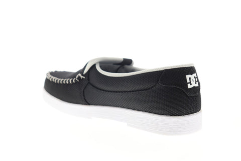 DC Villain TX SE ADYS100200 Mens Black Canvas Slip On Athletic Skate Shoes