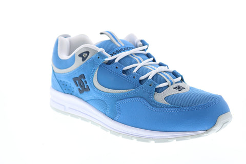 DC Kalis Lite ADYS100291 Mens Blue Red Leather Lace Up Athletic Skate Shoes