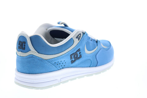 DC Kalis Lite ADYS100291 Mens Blue Red Leather Lace Up Athletic Skate Shoes