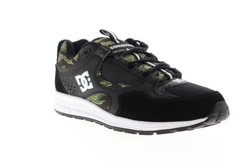 DC Kalis Lite SE ADYS100382 Mens Black Leather Lace Up Athletic Skate Shoes