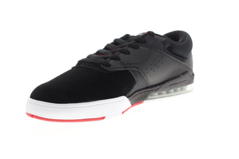 DC Tiago S ADYS100386 Mens Black Suede Lace Up Athletic Skate Shoes