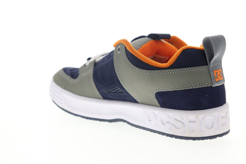 DC Lynx OG ADYS100425 Mens Gray Leather Lace Up Athletic Skate Shoes