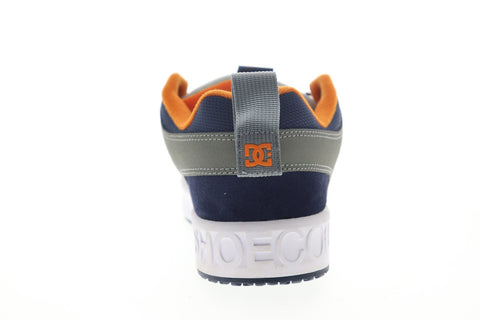 DC Lynx OG ADYS100425 Mens Gray Leather Lace Up Athletic Skate Shoes