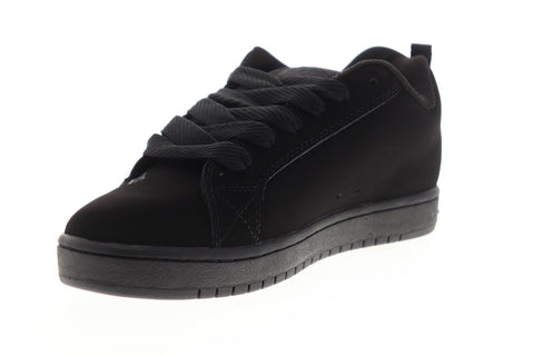 DC Court Graffik SQ ADYS100442 Mens Black Lace Up Athletic Skate Shoes