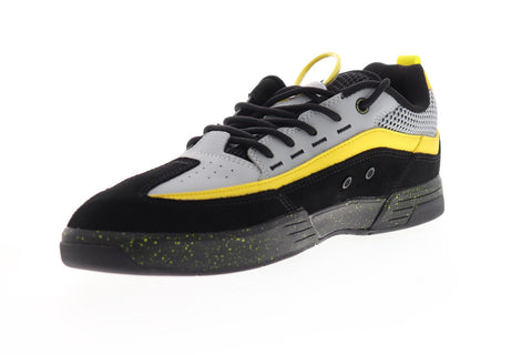 DC Legacy 98 Slim SE ADYS100447 Mens Gray Leather Lace Up Athletic Skate Shoes