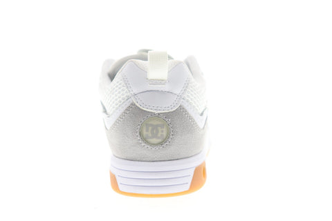 dc legacy 98 slim se adys100447 mens white suede athletic skate shoes