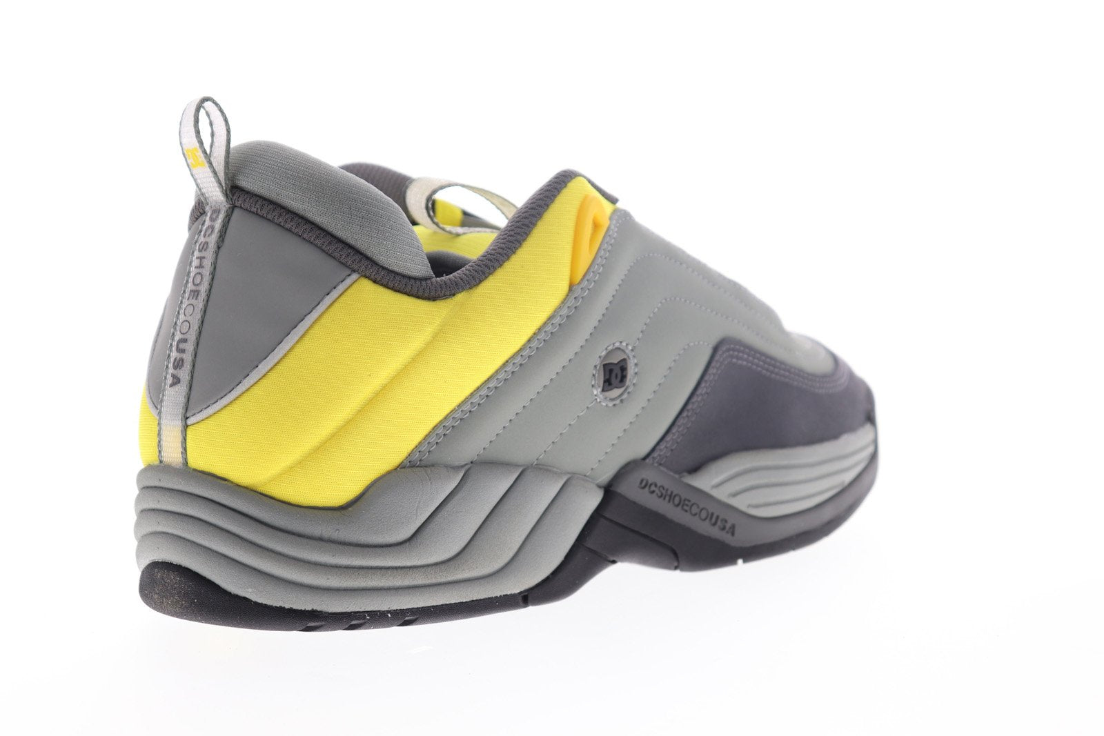 DC Williams OG ADYS100454 Mens Gray Leather Lace Up Skate Sneakers