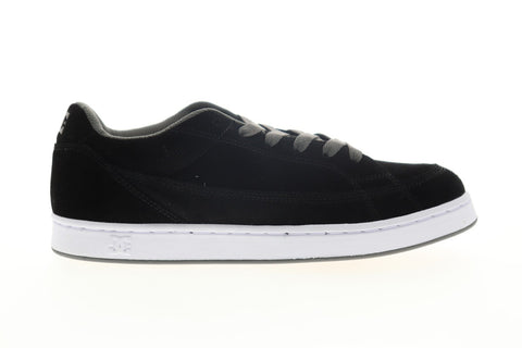 DC DW1 ADYS100455 Mens Black Suede Skate Sneakers Shoes - Ruze Shoes