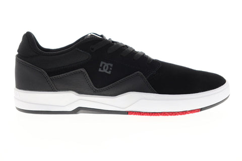DC Barksdale ADYS100472 Mens Black Suede Lace Up Athletic Skate Shoes