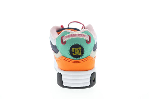 DC Legacy Og ADYS100476 Mens Blue Leather Lace Up Athletic Skate Shoes