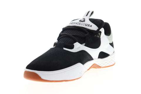 DC Kalis ADYS100506 Mens Black Suede Lace Up Athletic Skate Shoes