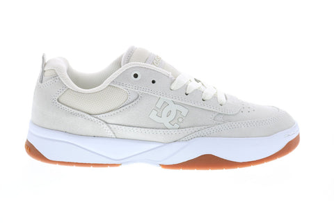 DC Penza ADYS100509 Mens Beige Suede Lace Up Skate Inspired Sneakers Shoes