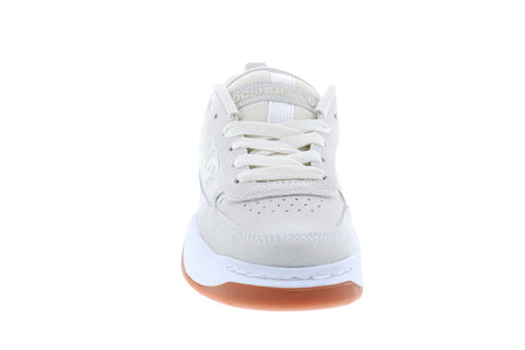DC Penza ADYS100509 Mens Beige Suede Lace Up Skate Inspired Sneakers Shoes