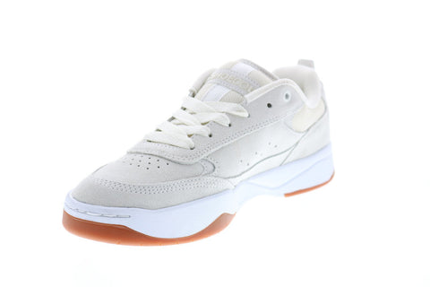 DC Penza ADYS100509 Mens Beige Suede Lace Up Skate Inspired Sneakers Shoes