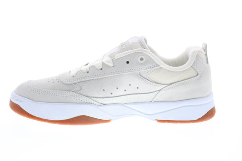 DC Penza ADYS100509 Mens Beige Suede Lace Up Skate Inspired Sneakers Shoes