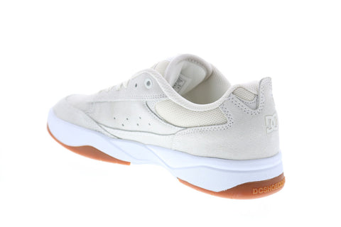 DC Penza ADYS100509 Mens Beige Suede Lace Up Skate Inspired Sneakers Shoes