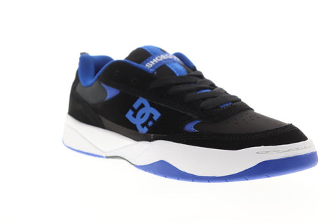 DC Penza ADYS100509 Mens Black Suede Leather Lace Up Athletic Skate Shoes