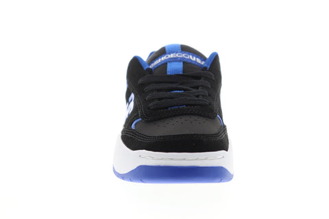 DC Penza ADYS100509 Mens Black Suede Leather Lace Up Athletic Skate Shoes