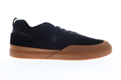 DC Infinite ADYS100522 Mens Black Suede Lace Up Athletic Skate Shoes