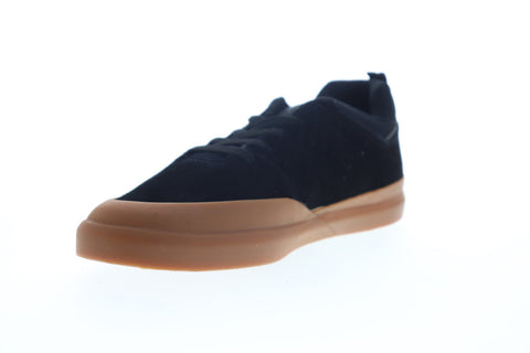 DC Infinite ADYS100522 Mens Black Suede Lace Up Athletic Skate Shoes