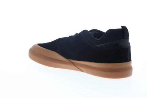 DC Infinite ADYS100522 Mens Black Suede Lace Up Athletic Skate Shoes