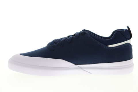 DC Infinite TX ADYS100526 Mens Blue Canvas Lace Up Athletic Skate Shoes
