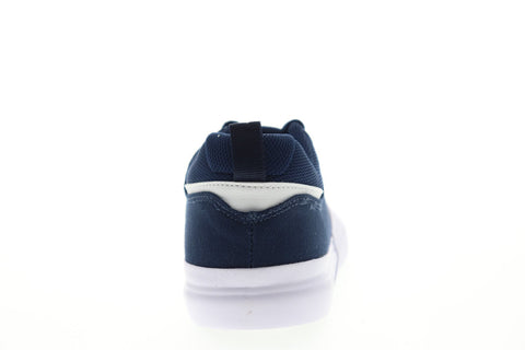 DC Infinite TX ADYS100526 Mens Blue Canvas Lace Up Athletic Skate Shoes