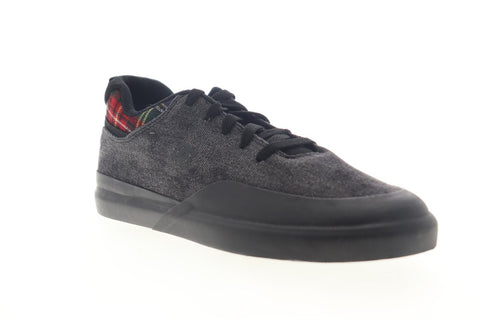 DC Infinite TX SE ADYS100527 Mens Black Canvas Lace Up Athletic Skate Shoes