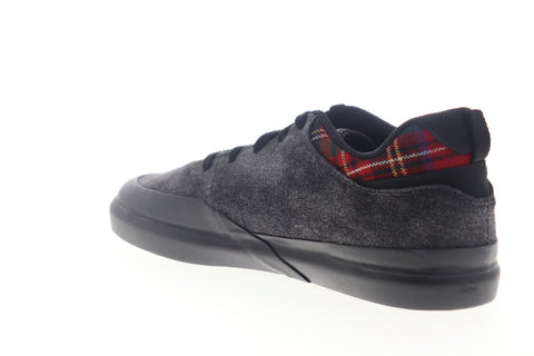 DC Infinite TX SE ADYS100527 Mens Black Canvas Lace Up Athletic Skate Shoes