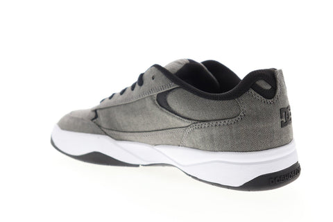 DC Penza Tx SE ADYS100533 Mens Gray Canvas Lace Up Athletic Skate Shoes