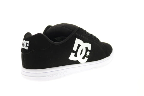 DC Men's Gaveler Skate Shoe - Black Leather Skateboarding Shoes With Pill Pattern Outsole, Size 12