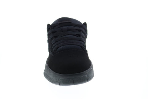 DC Central ADYS100551 Mens Black Suede Skate Inspired Sneakers Shoes