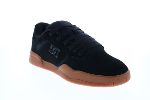 DC Central ADYS100551 Mens Black Suede Skate Inspired Sneakers Shoes