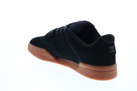 DC Central ADYS100551 Mens Black Suede Skate Inspired Sneakers Shoes