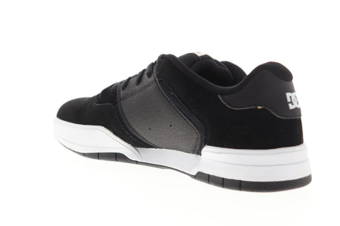 DC Central ADYS100551 Mens Black Suede Lace Up Athletic Skate Shoes