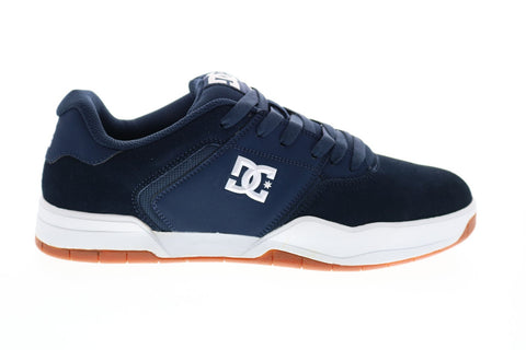 DC Central ADYS100551 Mens Blue Suede Lace Up Skate Inspired Sneakers Shoes