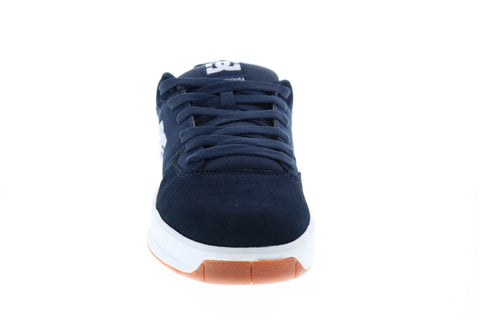 DC Central ADYS100551 Mens Blue Suede Lace Up Skate Inspired Sneakers Shoes
