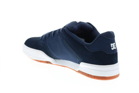 DC Central ADYS100551 Mens Blue Suede Lace Up Skate Inspired Sneakers Shoes