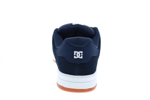 DC Central ADYS100551 Mens Blue Suede Lace Up Skate Inspired Sneakers Shoes