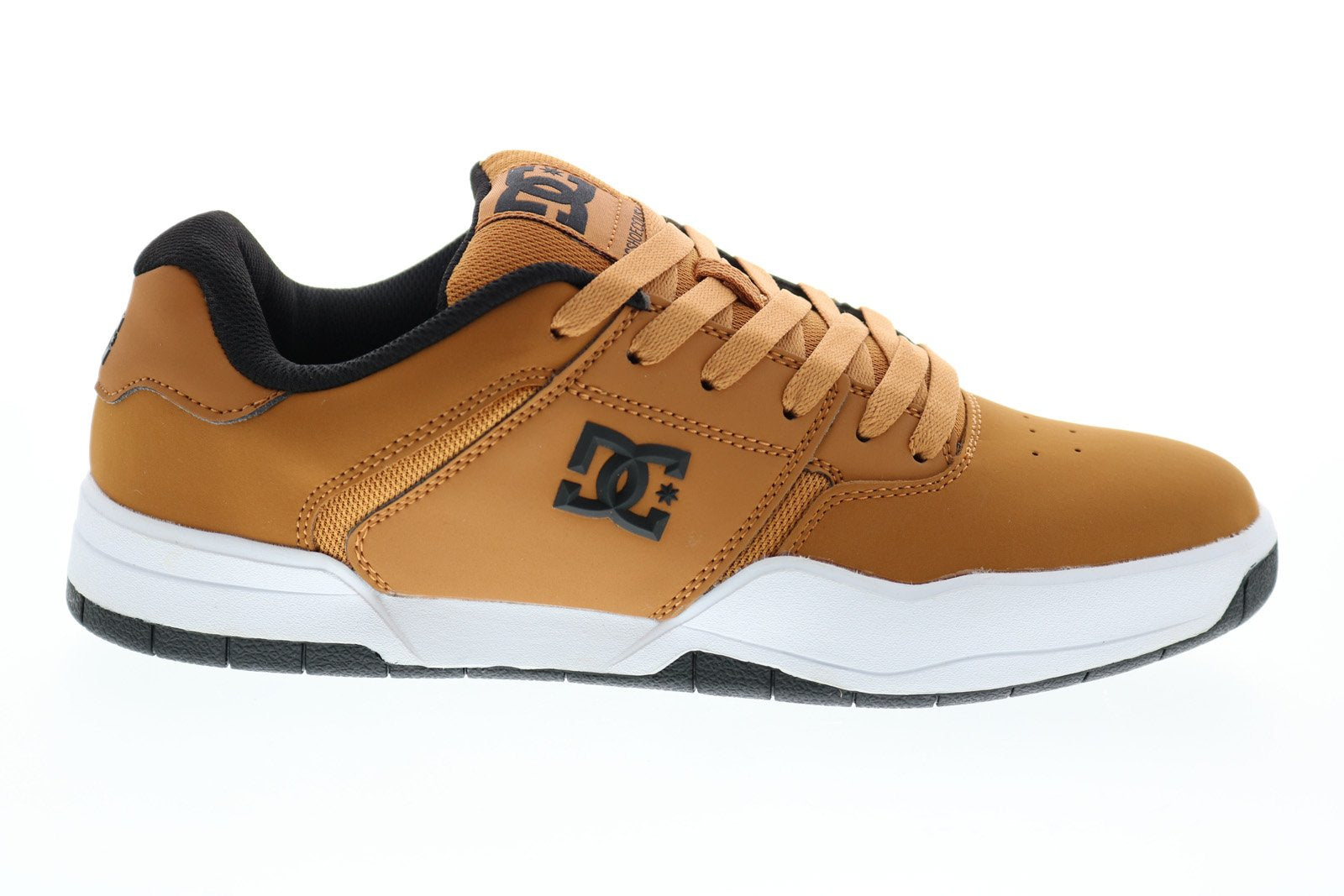 DC Central ADYS100551 Mens Brown Nubuck Lace Up Skate 