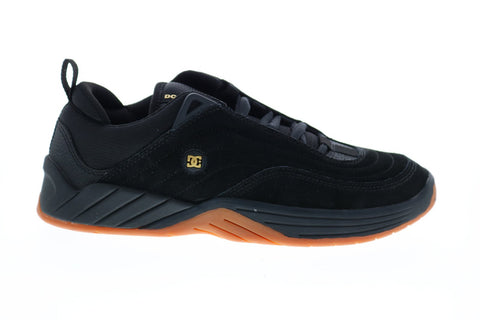 DC Williams Slim S ADYS100573 Mens Black Nubuck Skate Inspired Sneakers Shoes