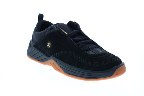 DC Williams Slim S ADYS100573 Mens Black Nubuck Skate Inspired Sneakers Shoes