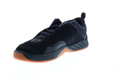 DC Williams Slim S ADYS100573 Mens Black Nubuck Skate Inspired Sneakers Shoes