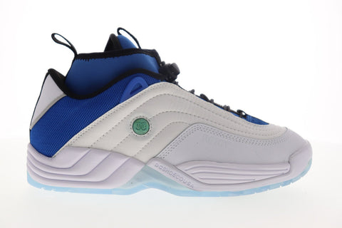 DC Williams OG X R ADYS100584 Mens White Canvas Lace Up Athletic Skate Shoes