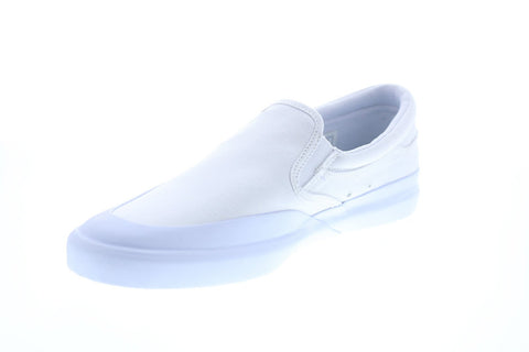DC Infinite Slip-On ADYS100603 Mens White Skate Inspired Sneakers Shoes