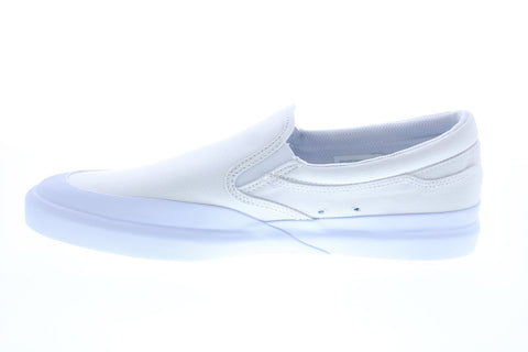DC Infinite Slip-On ADYS100603 Mens White Skate Inspired Sneakers Shoes