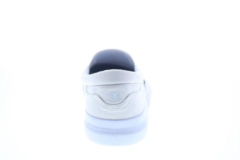 DC Infinite Slip-On ADYS100603 Mens White Skate Inspired Sneakers Shoes