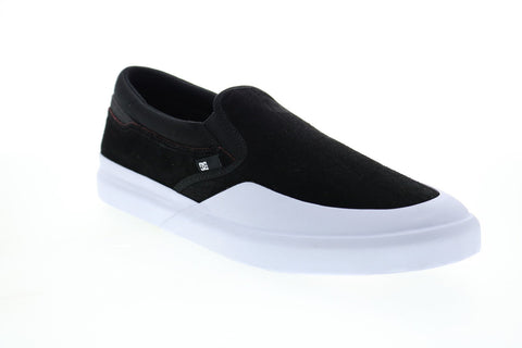 DC Infinite Slip On ADYS100620 Mens Black Skate Inspired Sneakers Shoes