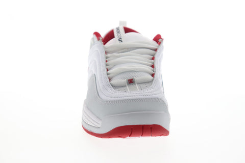 DC Lp Box Set Love ADYS100621 Mens White Leather Lace Up Athletic Skate Shoes