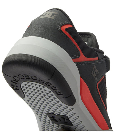 DC Metric ADYS100626-GO0 Mens Gray Leather Skate Inspired Sneakers Shoes